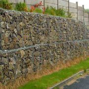 Woven mesh gabion